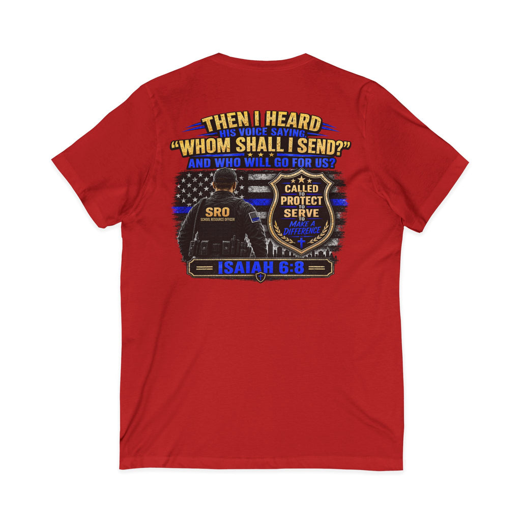 SPOUSE SRO V-Neck Tee — "Called to Protect"