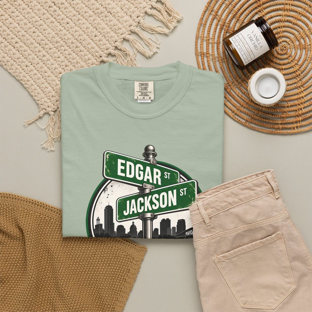 FaithCity Edgar Jackson Street Sign Skyline Tee