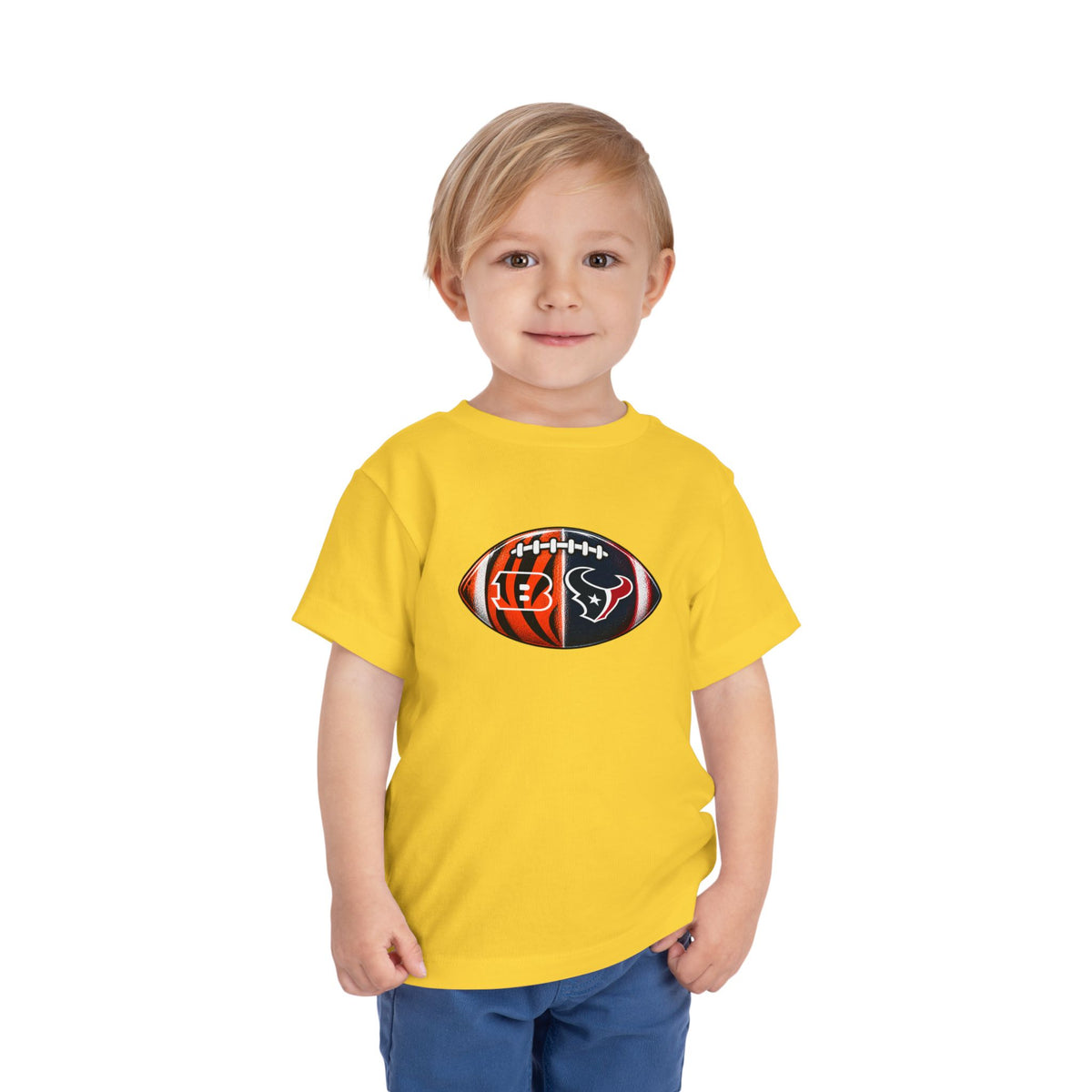 Toddler Split Team Football Tee