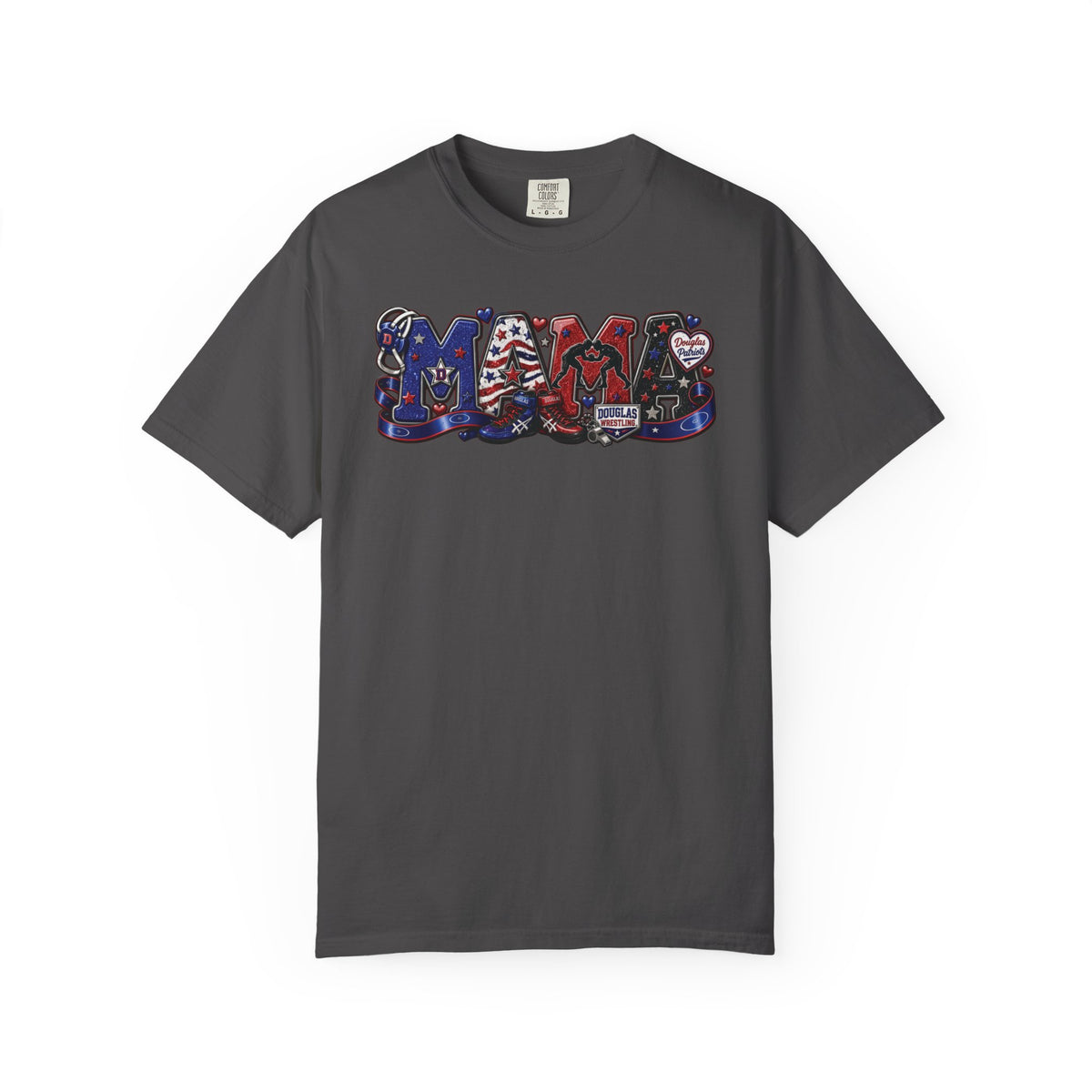 T-Shirt — Patriotic Americana Graphic Tee (USA Flag Collage)