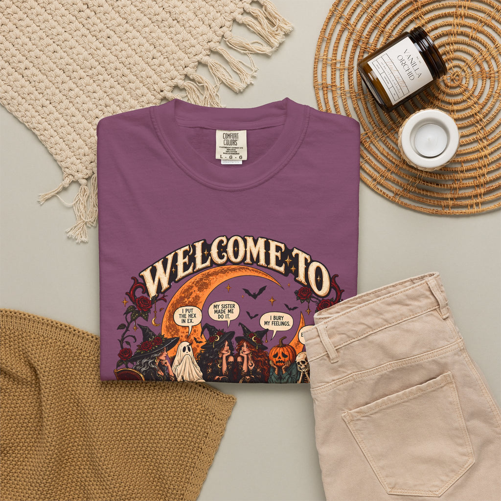 Witchy Group Therapy T-Shirt — "Welcome to Witchy Group Therapy" Retro Halloween Tee