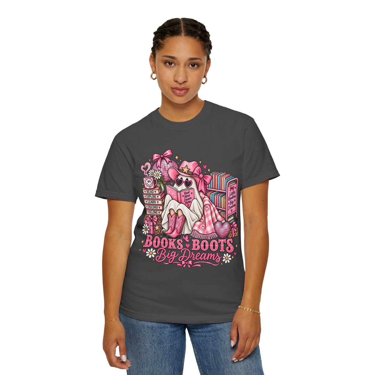 Books & Boots Cozy Reading T-Shirt