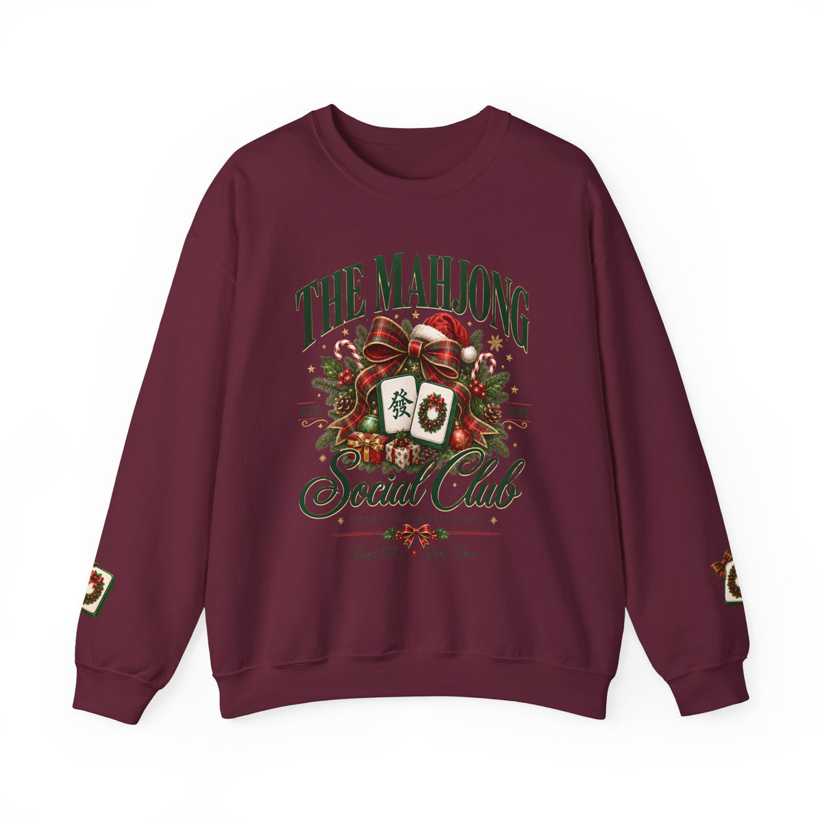 Mahjong Social Club Crewneck - CHRISTMAS