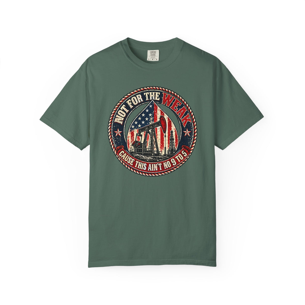 Oilfield Not For The Weak American Flag Tee