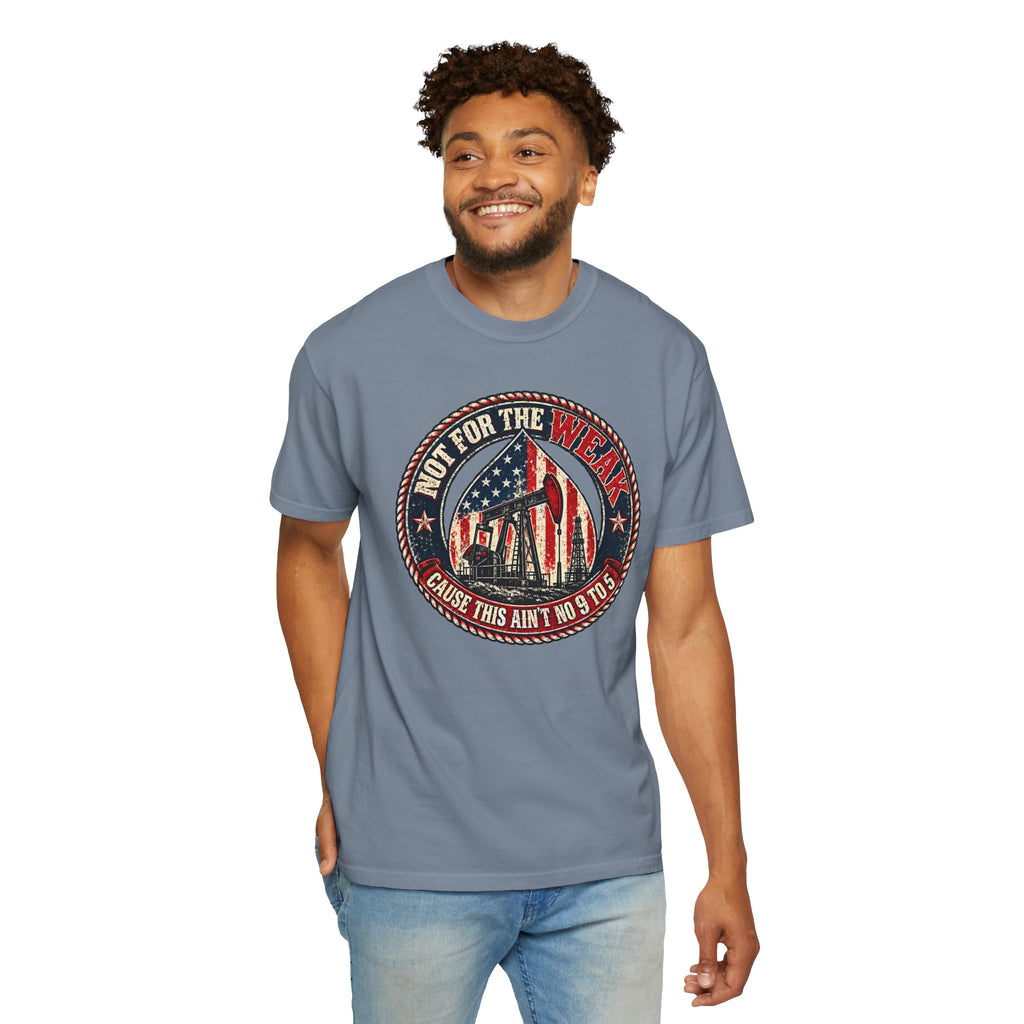 Oilfield Not For The Weak American Flag Tee