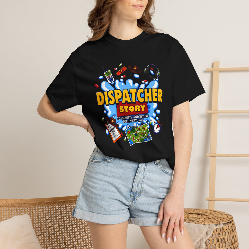 Dispatcher Story TShirt 911 Dispatcher Rescue Radio Call Center Tee