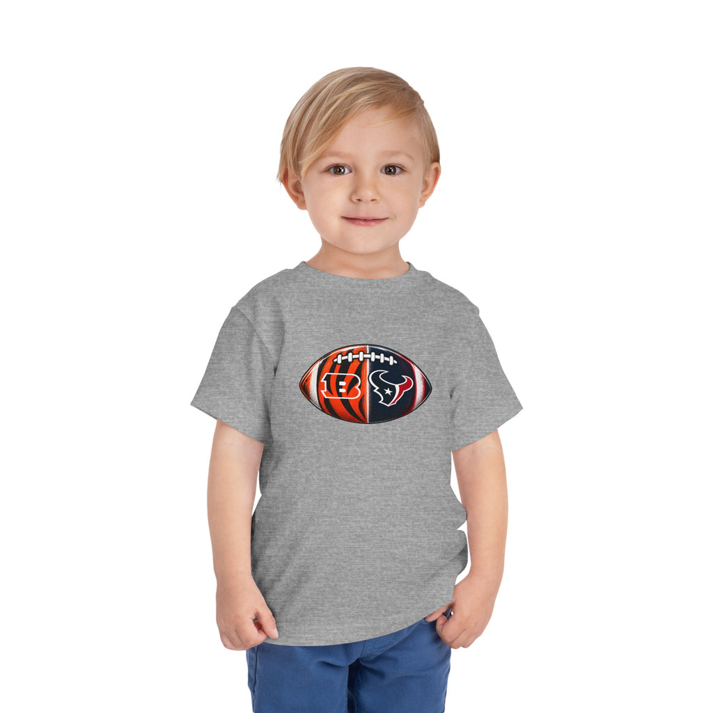 Toddler Split Team Football Tee