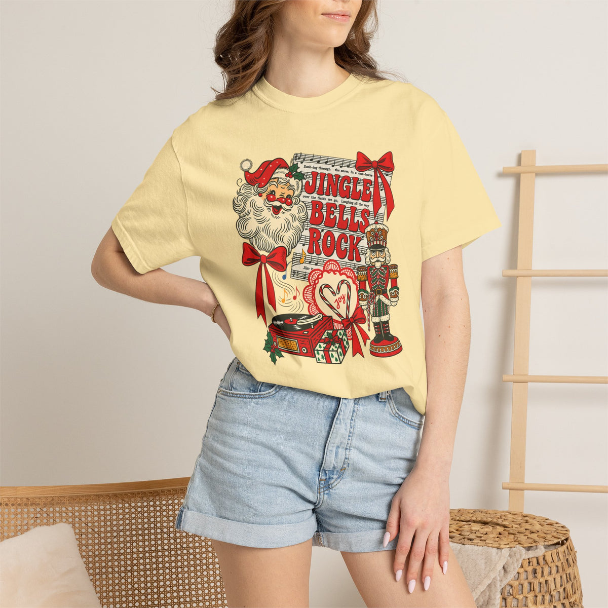 Jingle Bells Rock Christmas T‑Shirt White