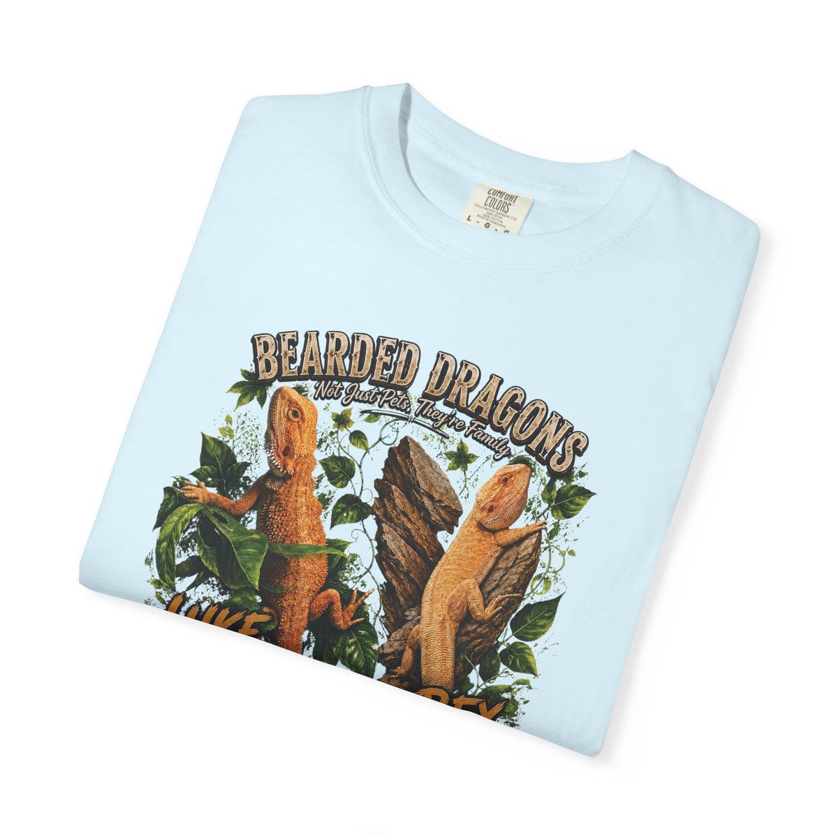 Bearded Dragons Illustration TShirt Luke Rex Reptile Lover Tee