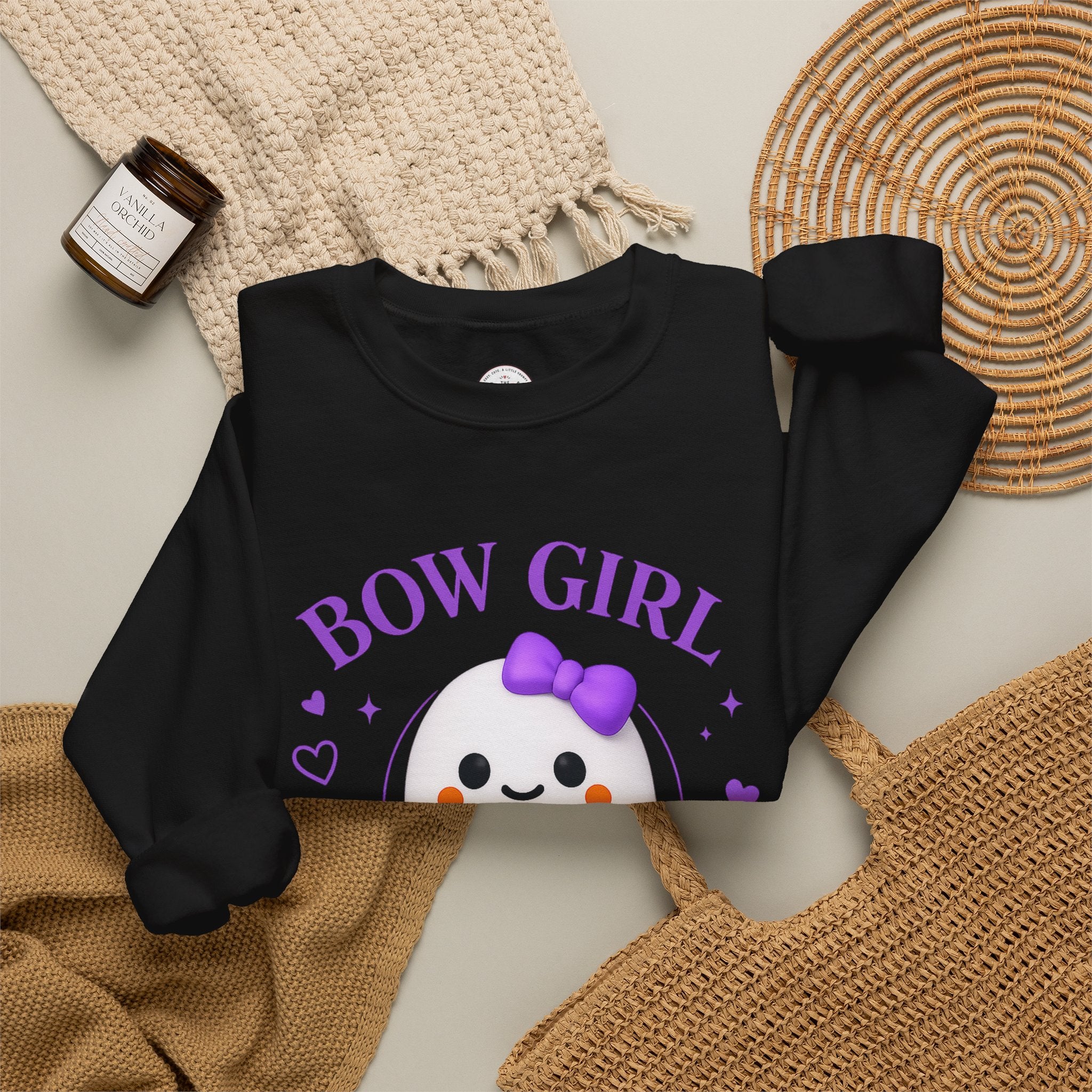 Bow Girl™ Ghost Crewneck Sweatshirt Pullover
