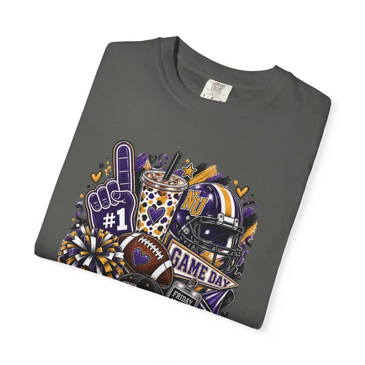 Game Day Football NU Tiger Fan Tee