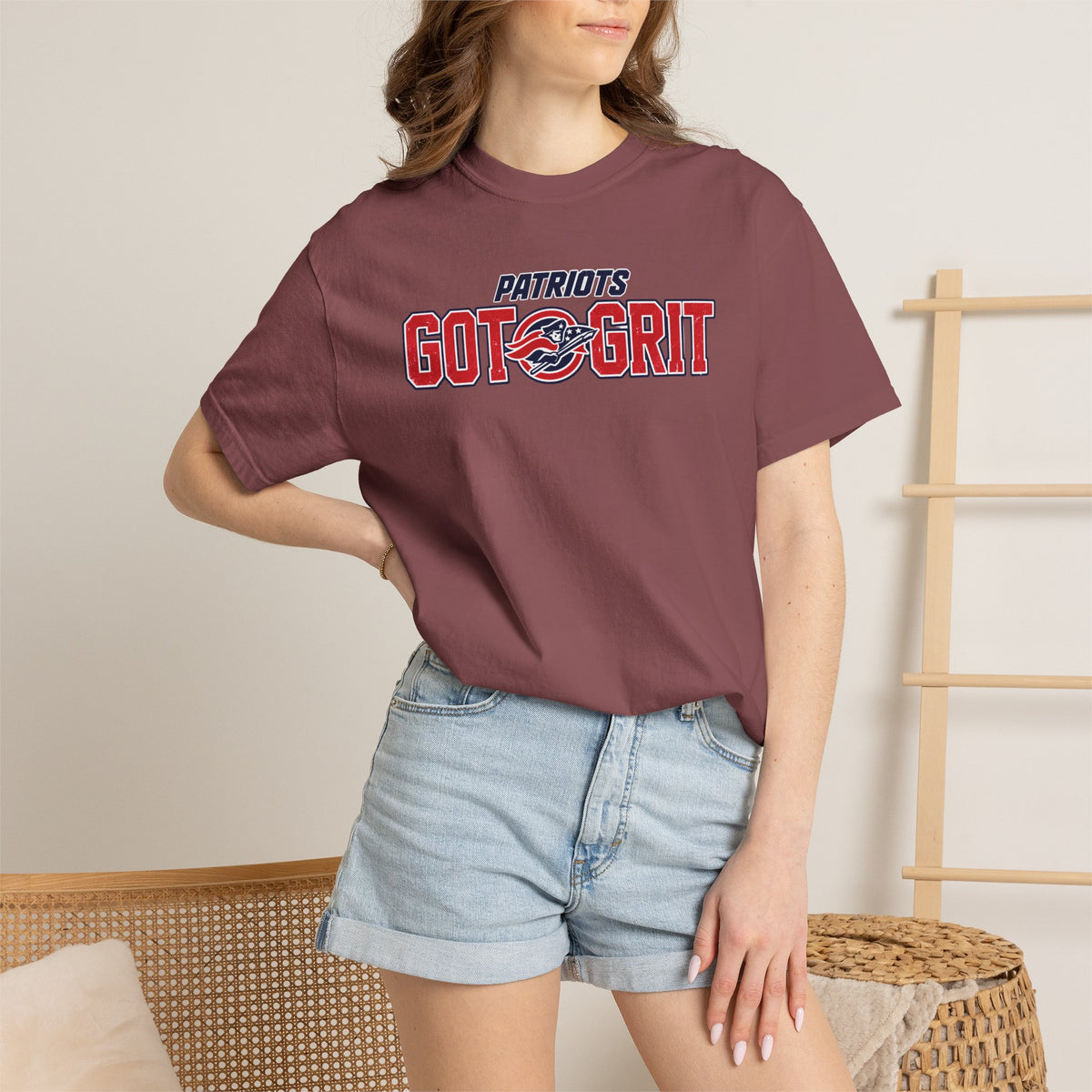 Patriots Got Grit TShirt Grit Acronym Back Graphic