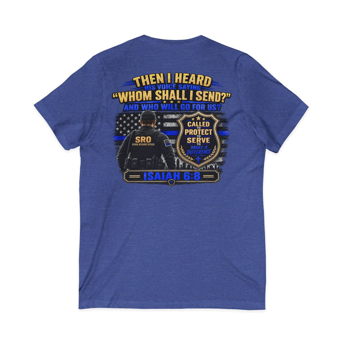 SPOUSE SRO V-Neck Tee — "Called to Protect"