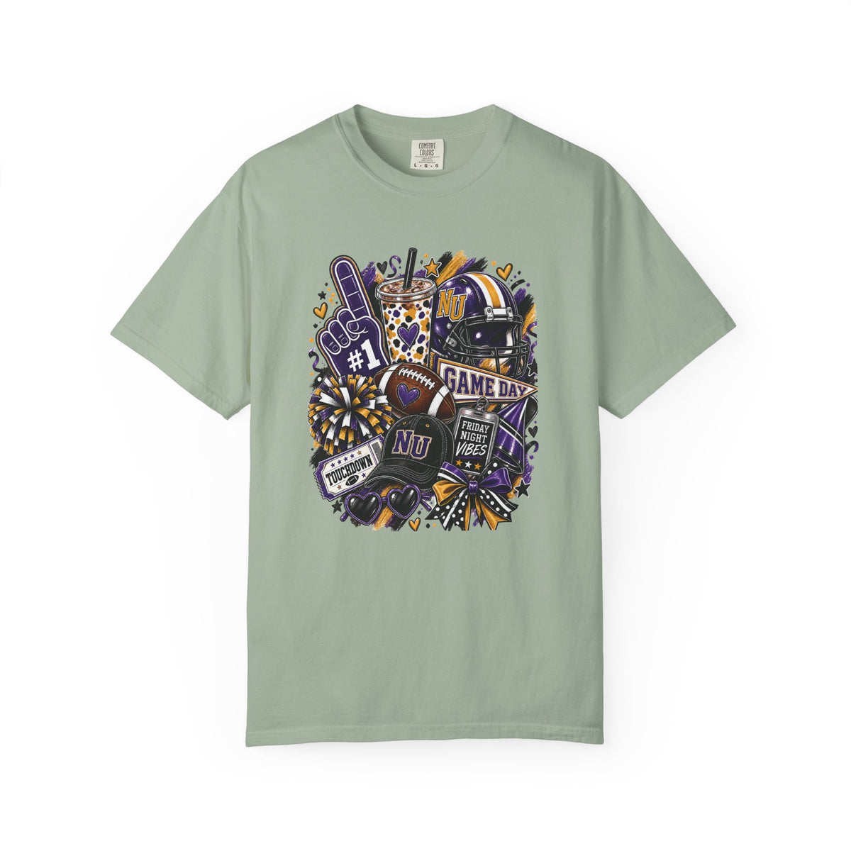 Game Day Football NU Tiger Fan Tee