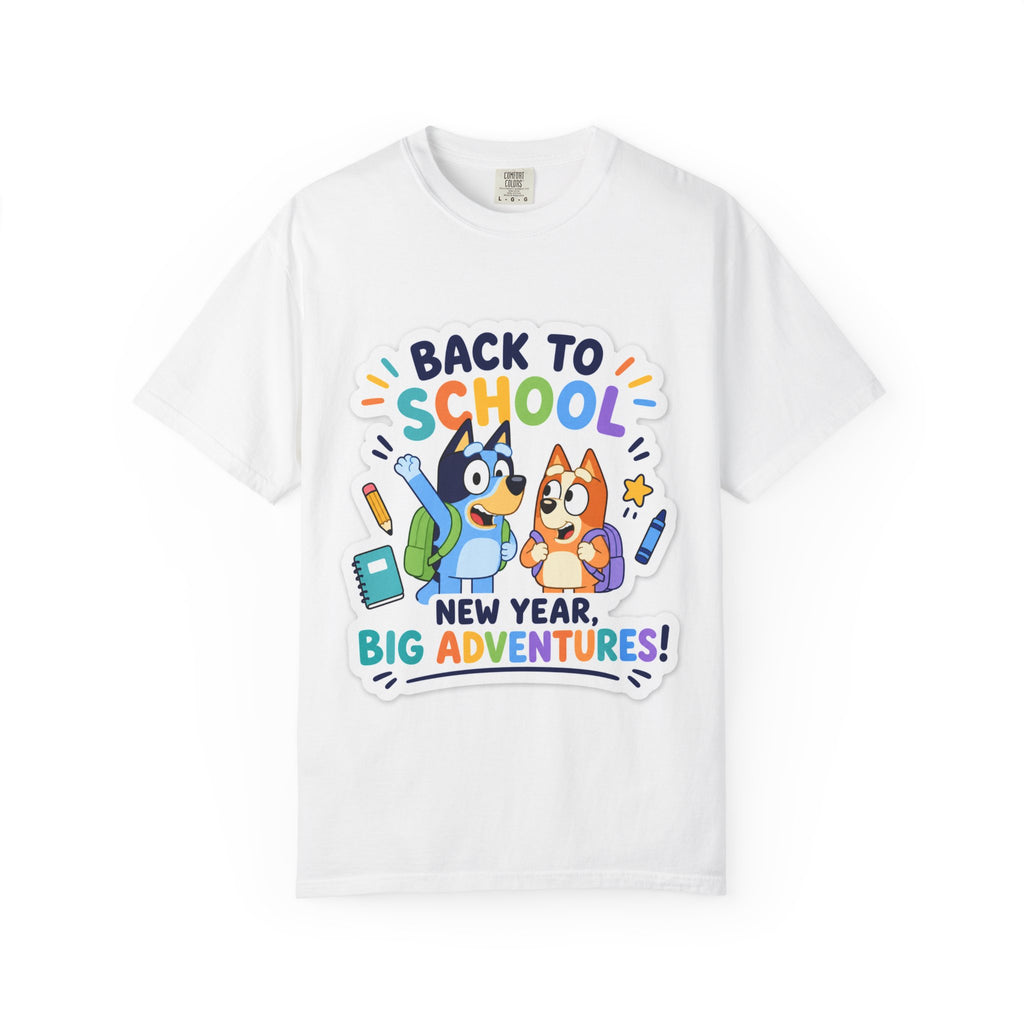 Back to School T-Shirt — "New Year, Big Adventures!" Kids Cartoon Tee