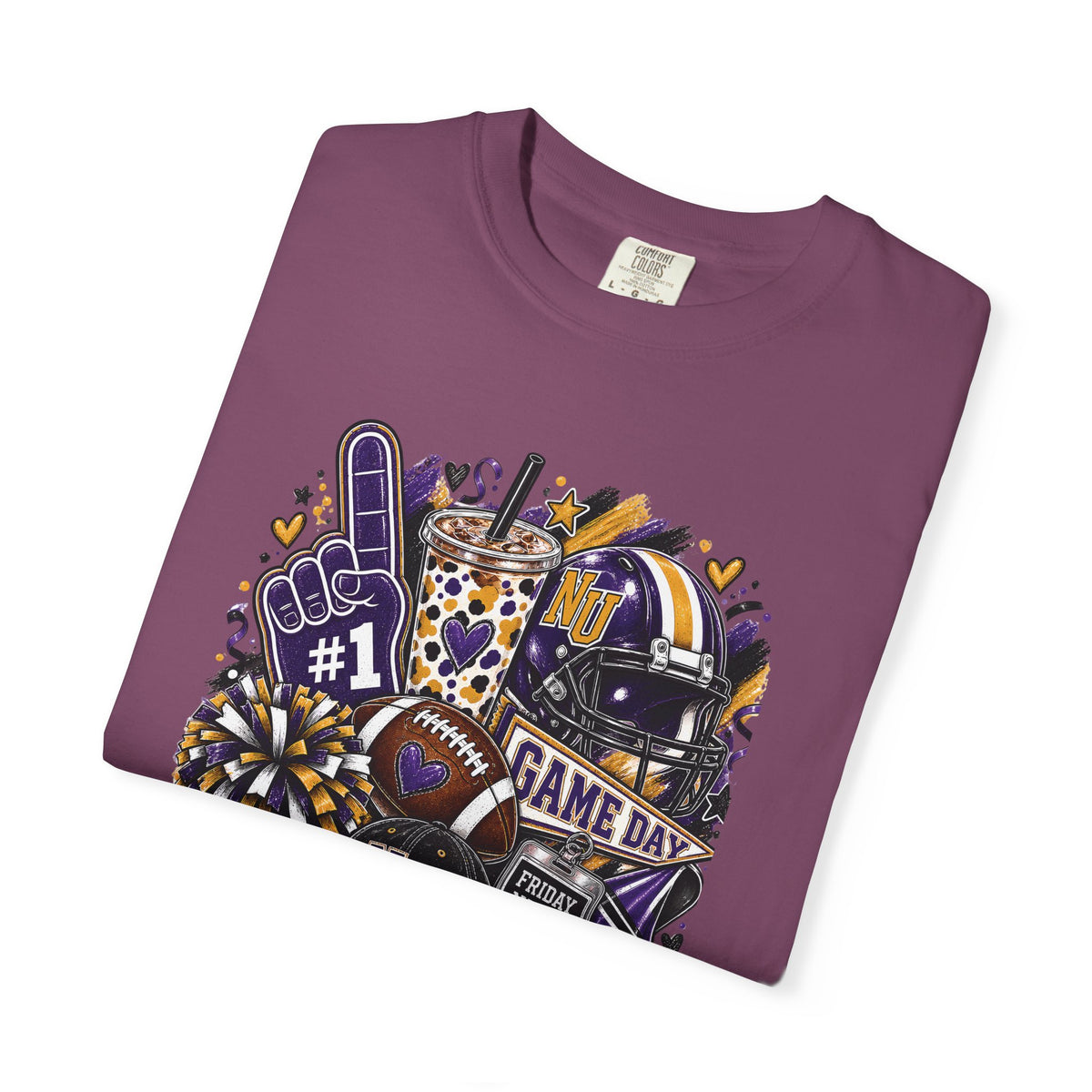 Game Day Football NU Tiger Fan Tee