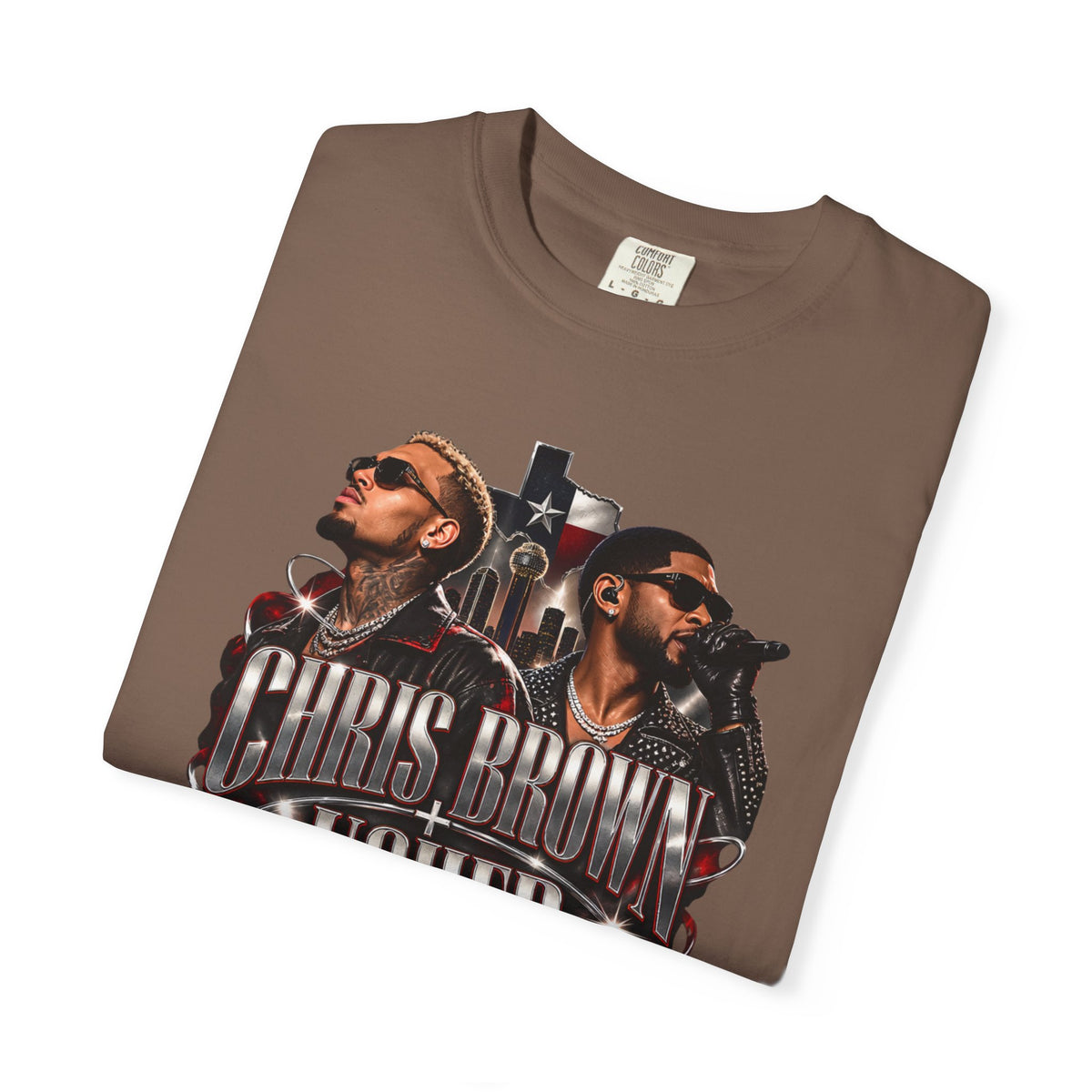 Chris Brown & Usher Concert Tee — Retro R&B Graphic T-Shirt