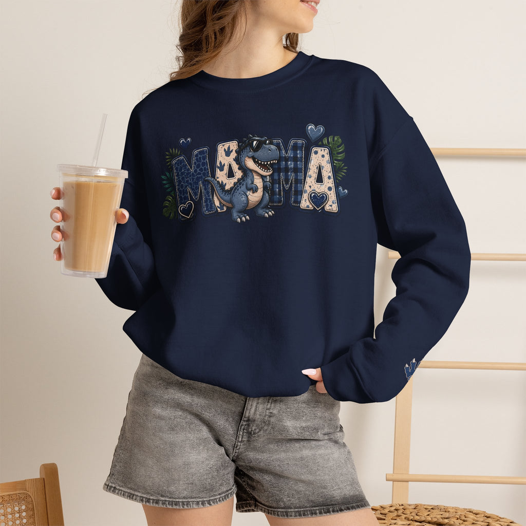 MAMA Crewneck Sweatshirt (personalized) BOY DINO - BECKETT