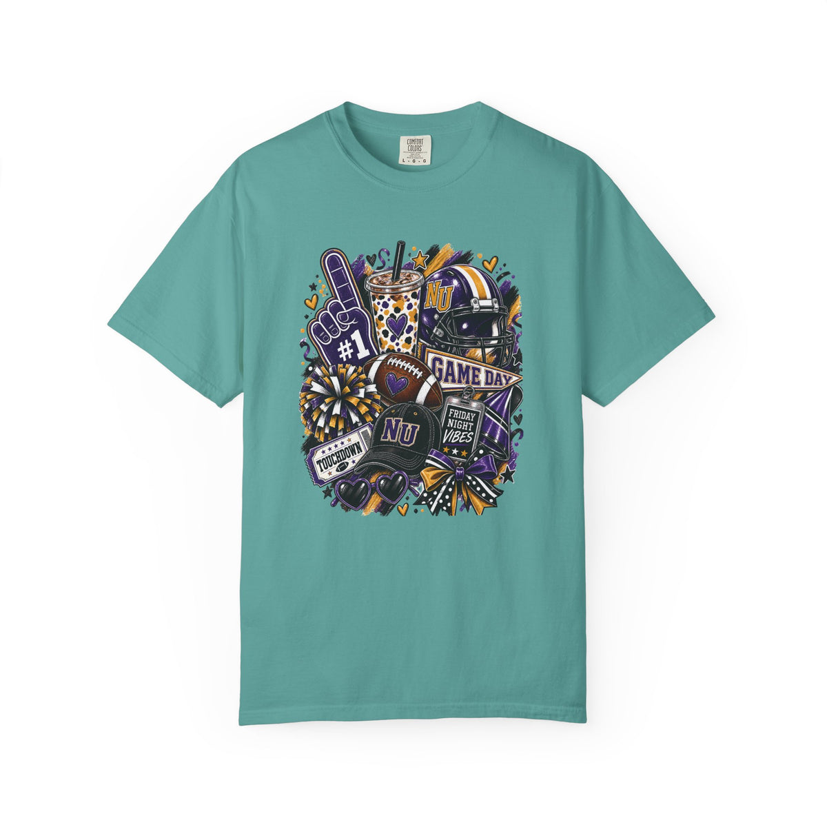 Game Day Football NU Tiger Fan Tee