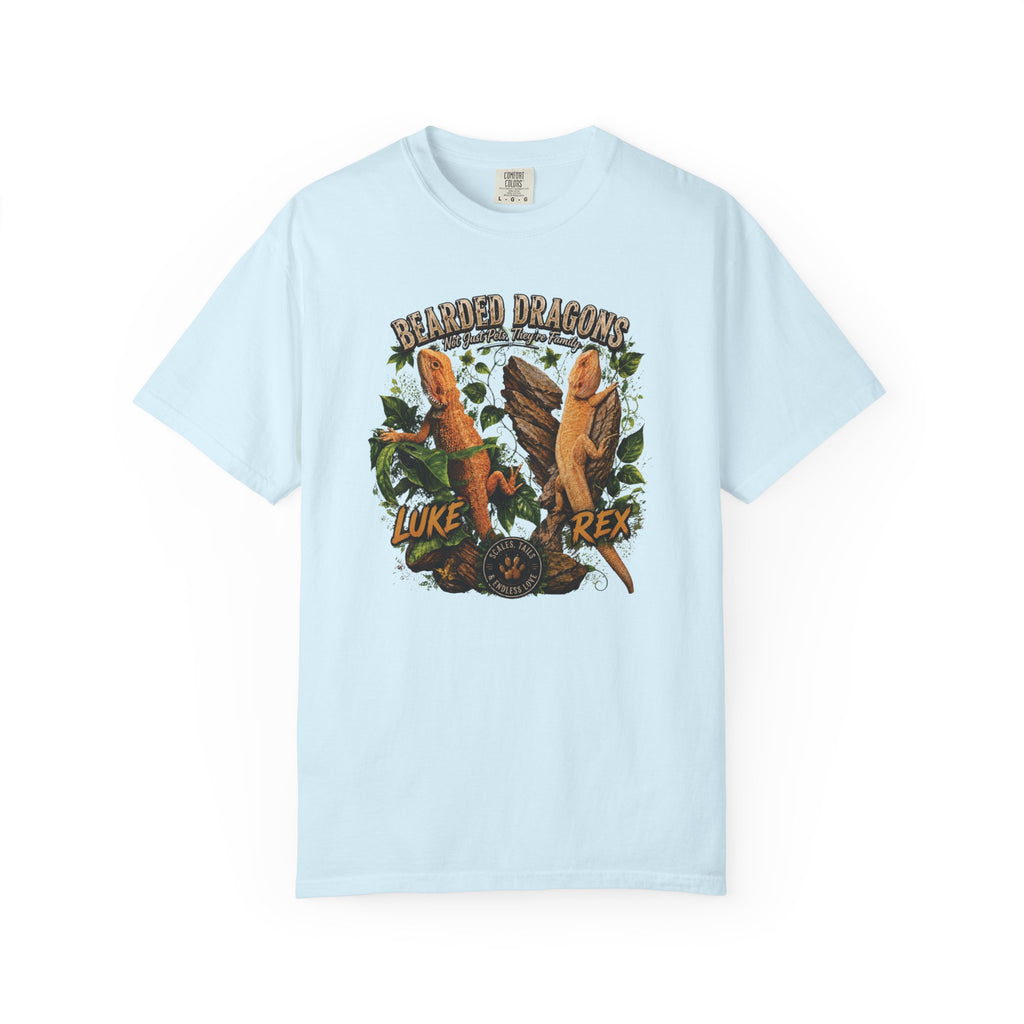 Bearded Dragons Illustration TShirt Luke Rex Reptile Lover Tee