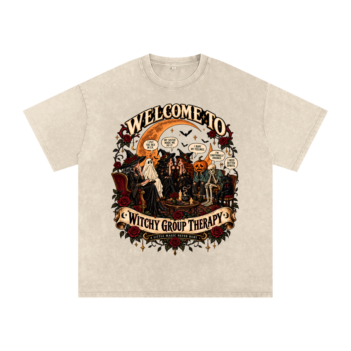 Witchy Therapy Oversized Cotton Tee