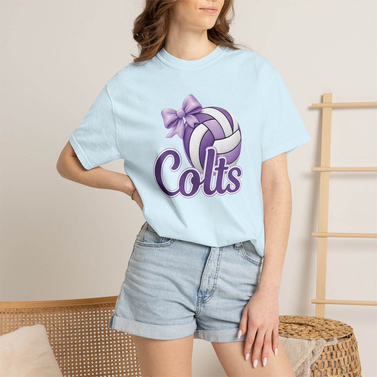 Colts Volleyball Purple Tee
