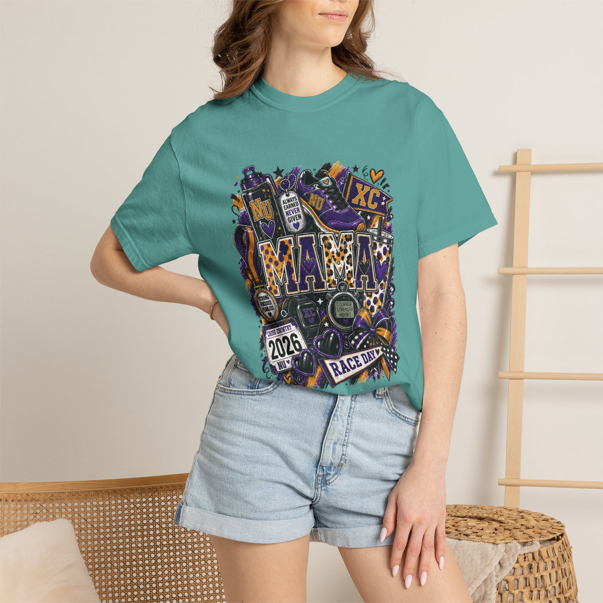 XC Mama Race Day TShirt 2026 Cross Country Mom Support Tee