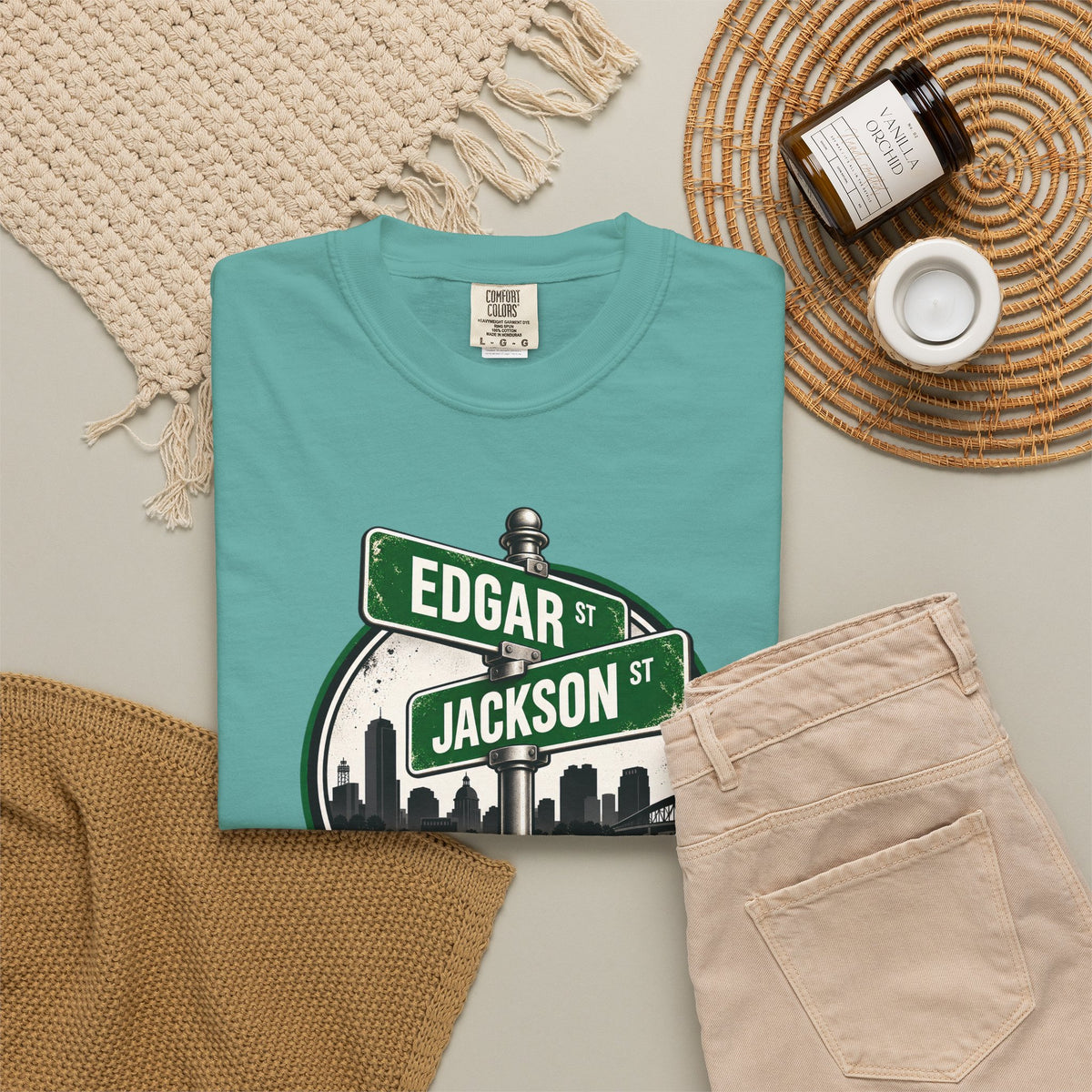 FaithCity Edgar Jackson Street Sign Skyline Tee