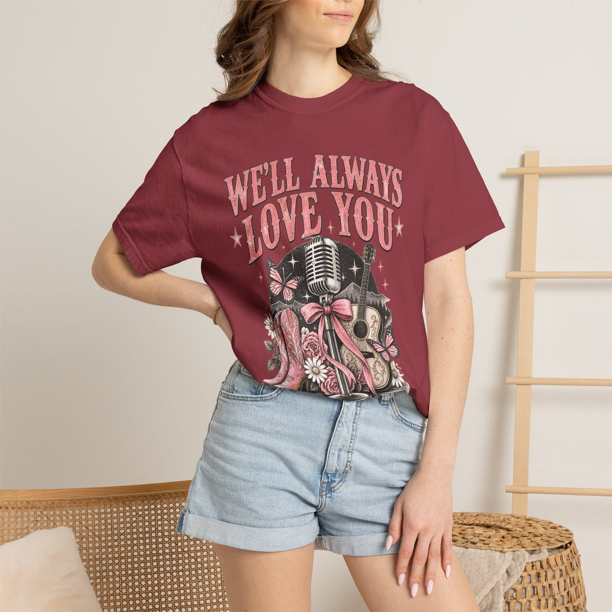We'll Always Love You Country Girl T-Shirt Memorial Dolly