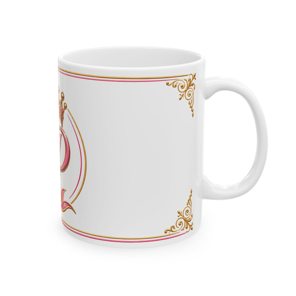 Monogram Crown Mug