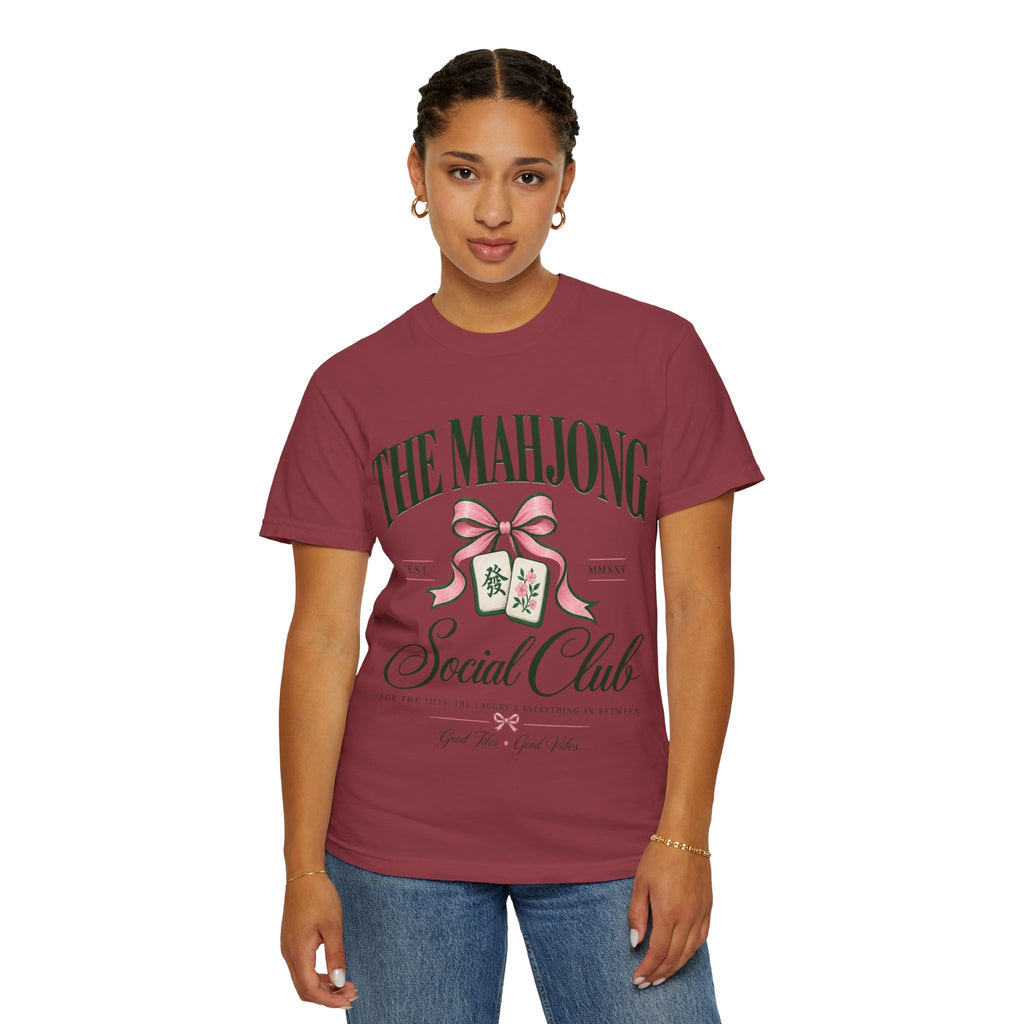 Mahjong Social Club T-Shirt — Vintage Mahjong Tiles Graphic LIMITED