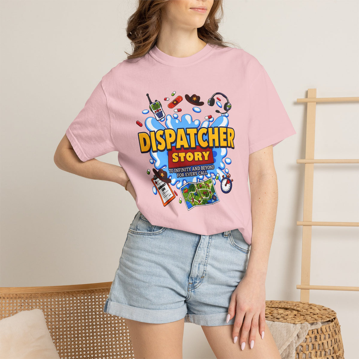 Dispatcher Story TShirt 911 Dispatcher Rescue Radio Call Center Tee
