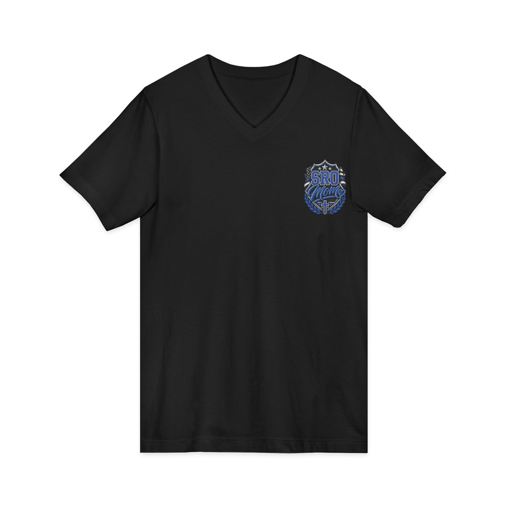 MOM SRO Thin Blue Line V-Neck Tee — "Then I Heard 'Whom Shall I Send?'"