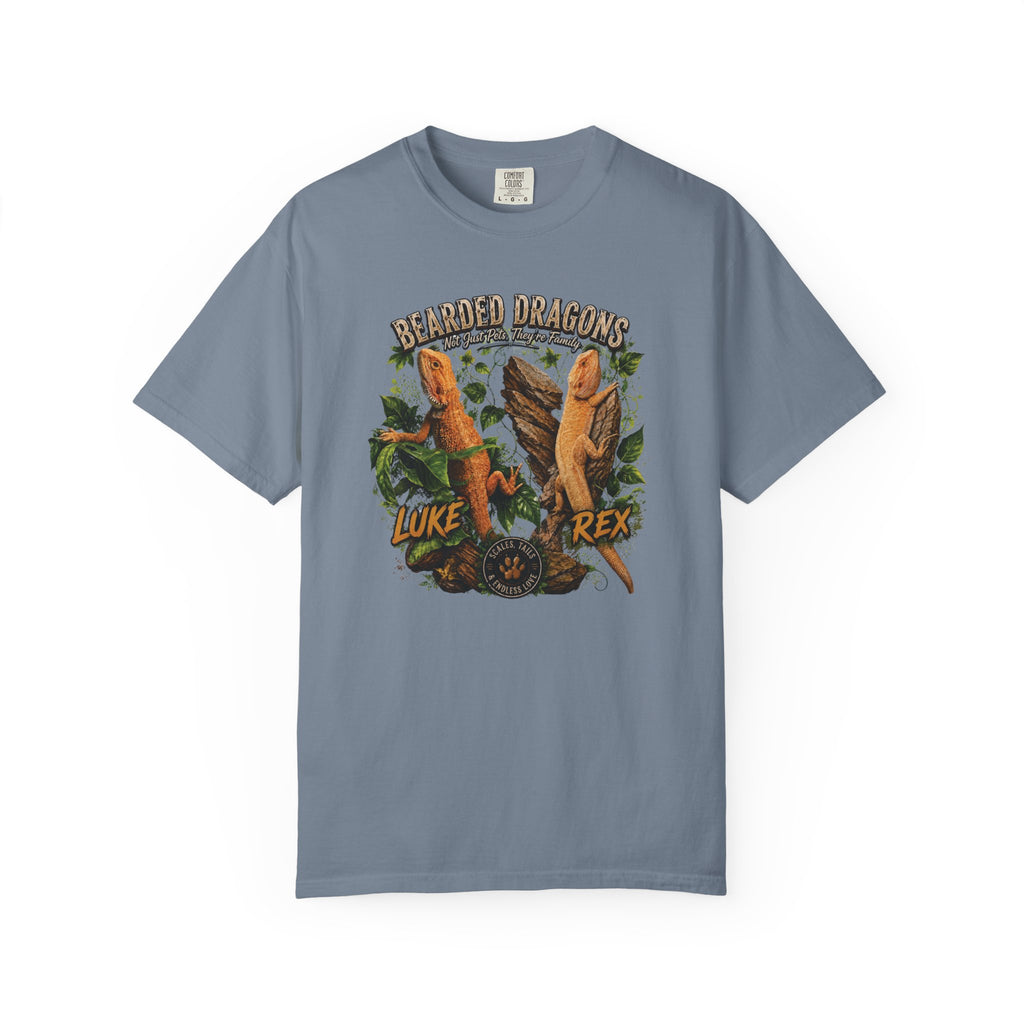Bearded Dragons Illustration TShirt Luke Rex Reptile Lover Tee