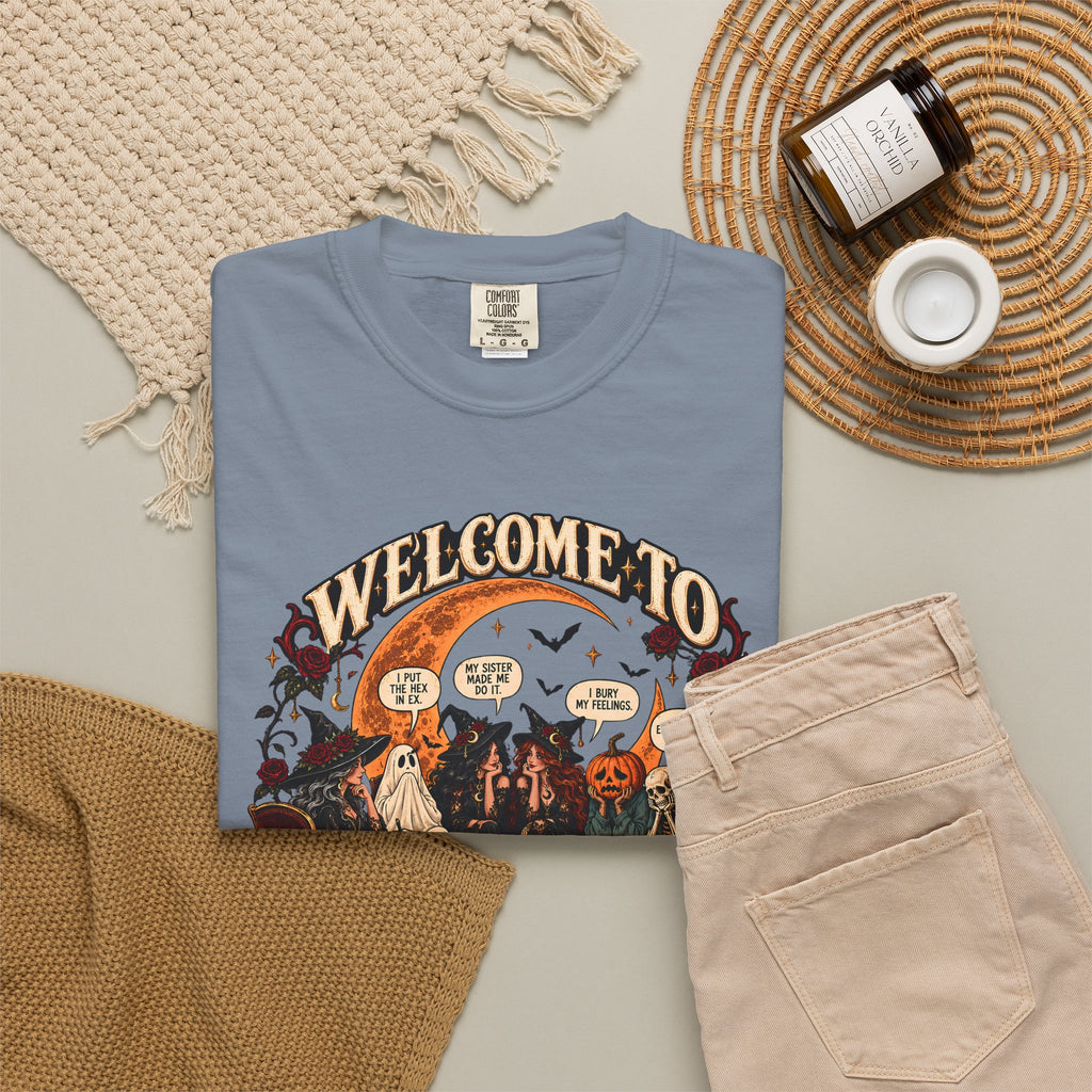 Witchy Group Therapy T-Shirt — "Welcome to Witchy Group Therapy" Retro Halloween Tee