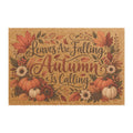 Autumn Is Calling Doormat Fall Pumpkin Leaves Welcome Mat