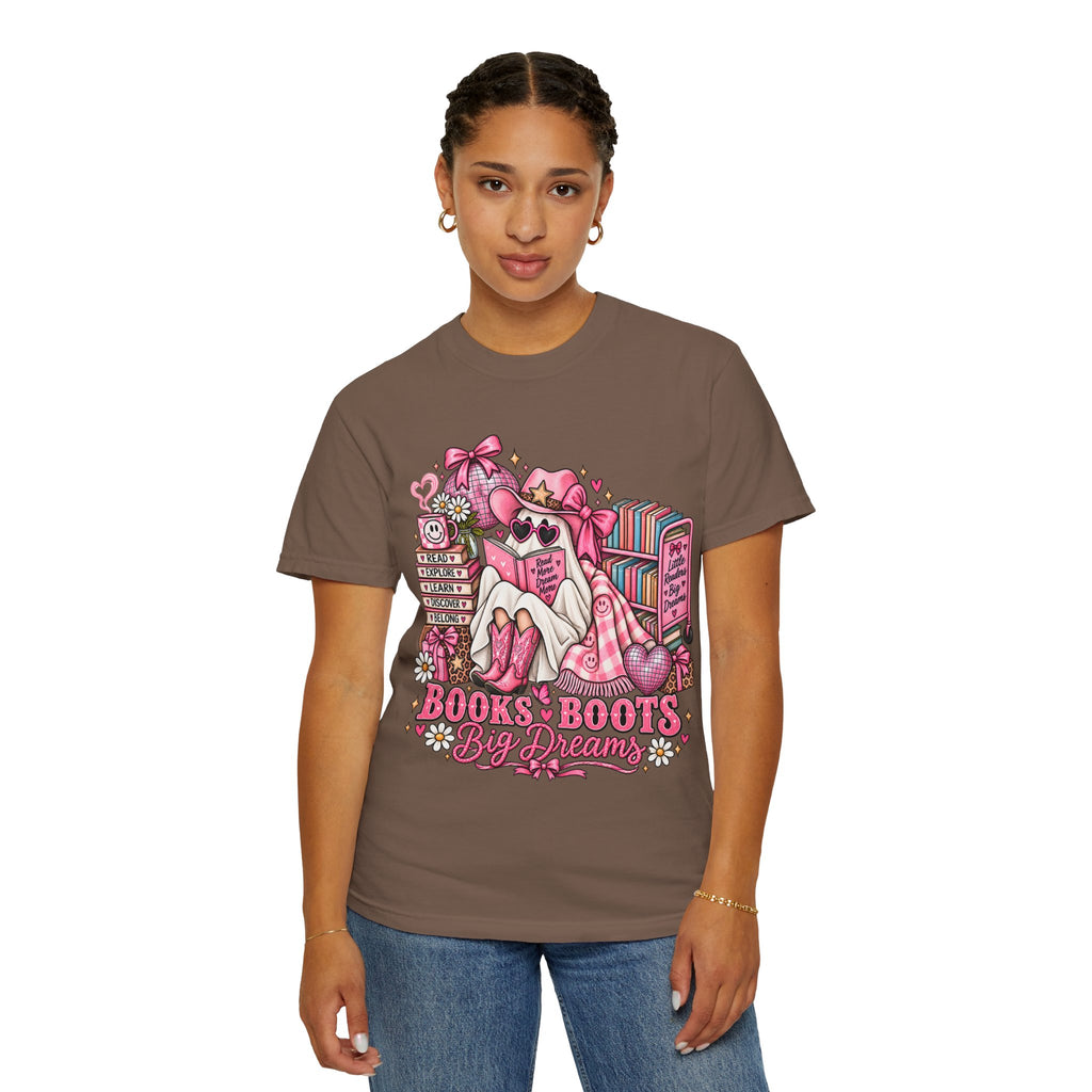 Books & Boots Cozy Reading T-Shirt