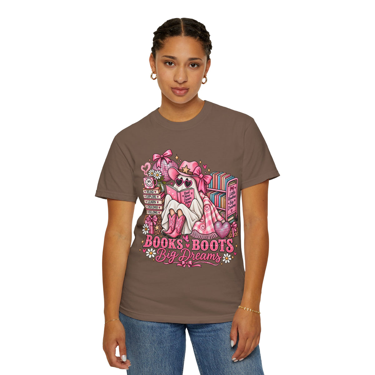 Books & Boots Cozy Reading T-Shirt