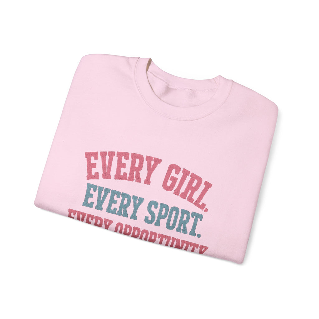 Stand Together™ Unisex Crewneck Sweatshirt | Every Girl. Every Sport. Every Opportunity.