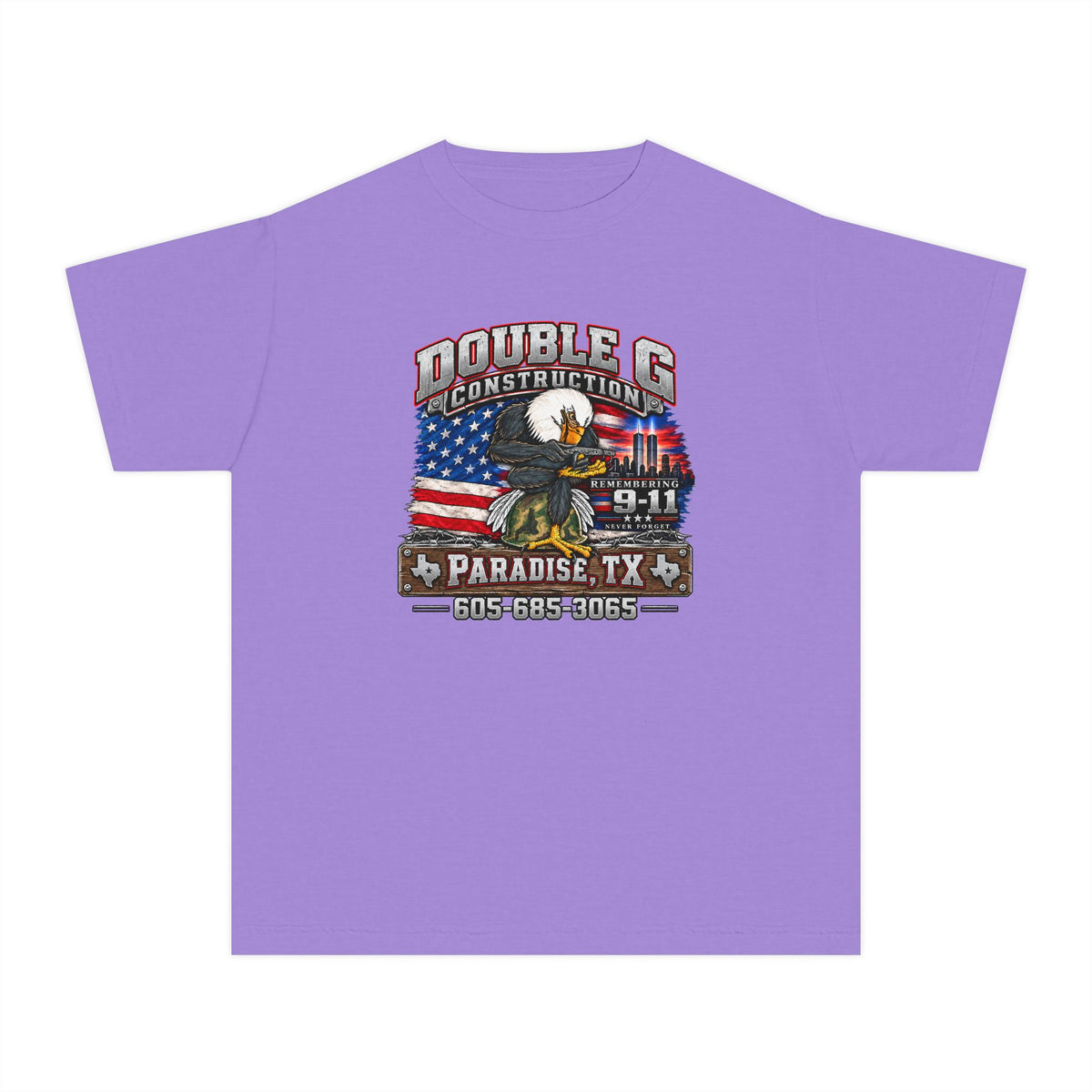 Double G Construction 9 11 Tribute Youth Tee