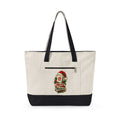 Christmas Canvas Mahjong Zippered Tote