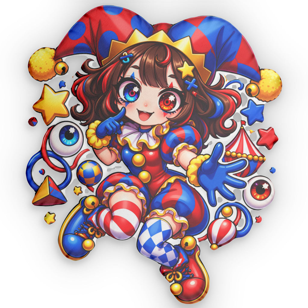 Jester Girl Custom Shaped Pillow — The Amazing Digital Circus
