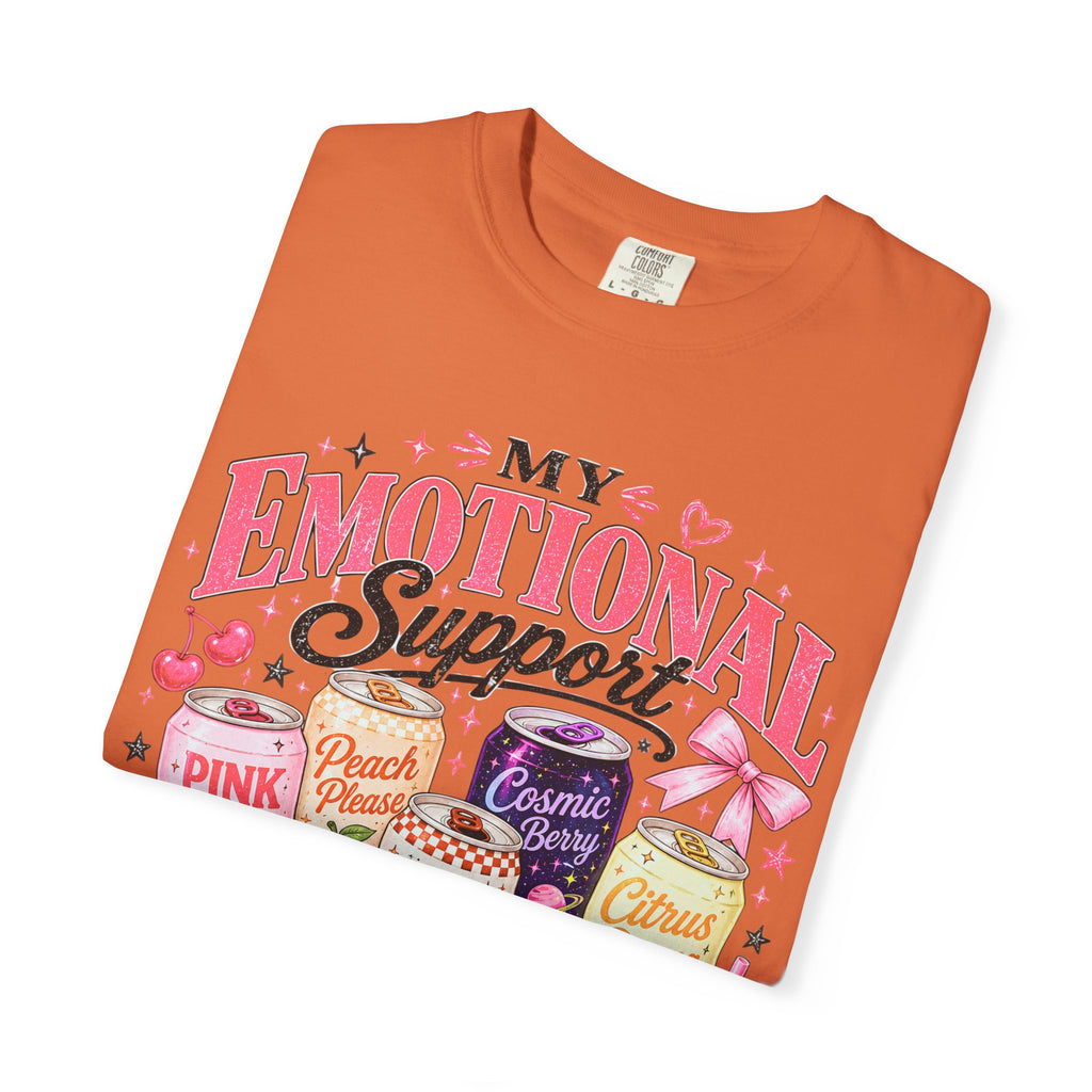 Emotional Support Energy Drinks T-Shirt — Vintage Candy Soda Graphic Tee