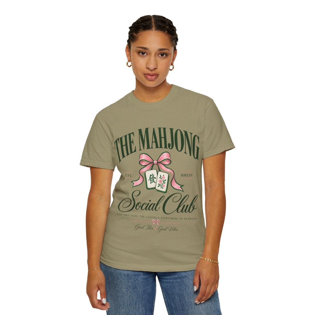 Mahjong Social Club T-Shirt — Vintage Mahjong Tiles Graphic LIMITED
