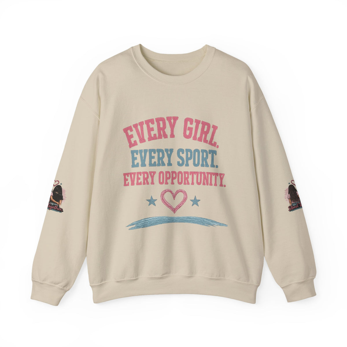 Stand Together™ Unisex Crewneck Sweatshirt | Every Girl. Every Sport. Every Opportunity.
