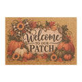 Welcome to Our Patch Fall Doormat Harvest Pumpkin Welcome Mat