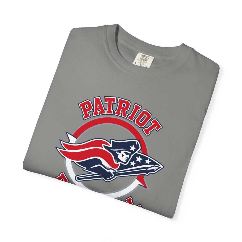 Patriot Football Tee — Vintage American Flag Helmet Crewneck