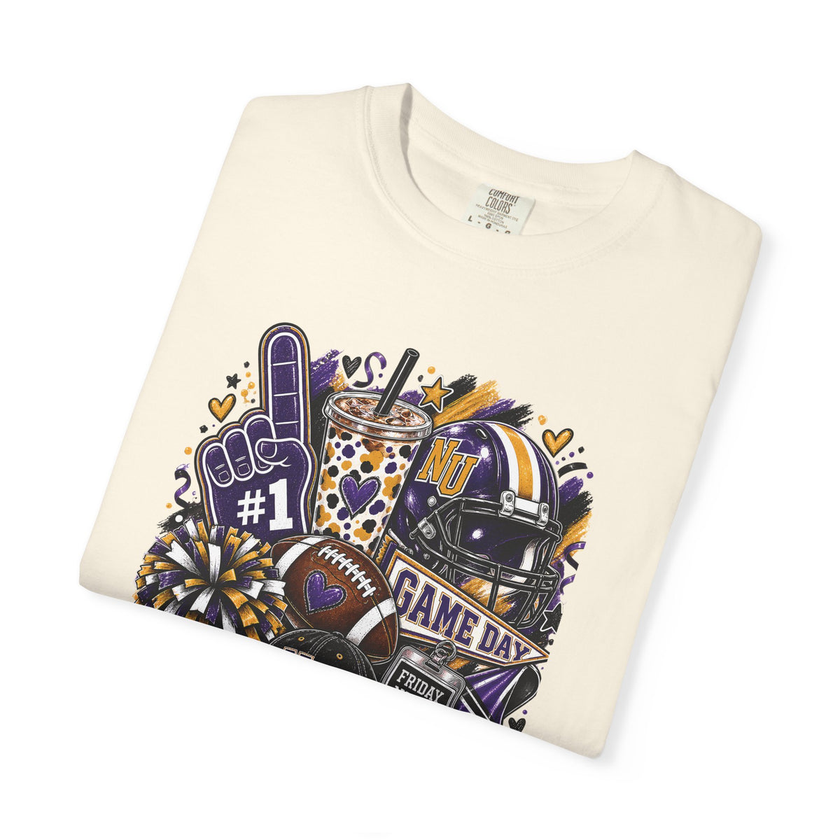 Game Day Football NU Tiger Fan Tee