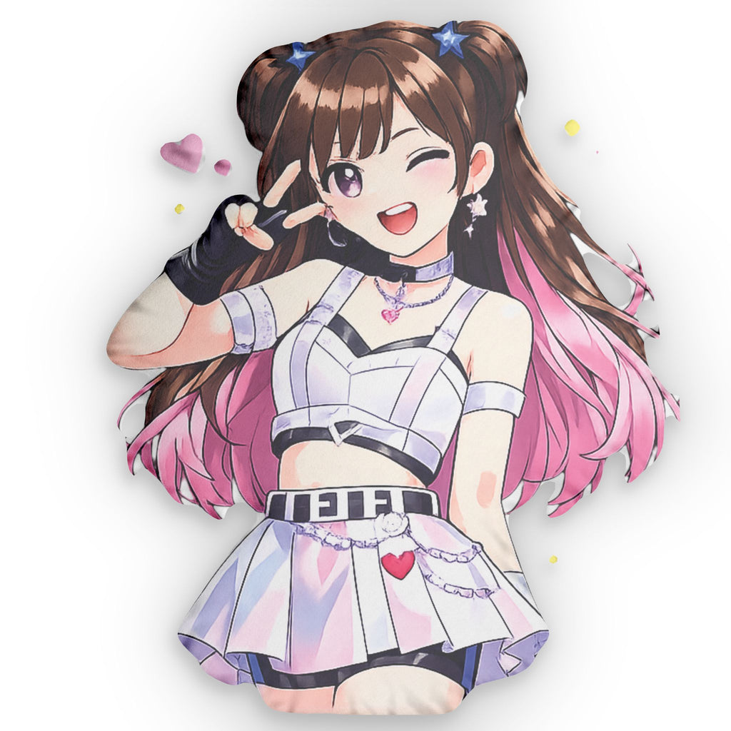 Anime Idol Custom Shaped Pillow — Kawaii Girl Design