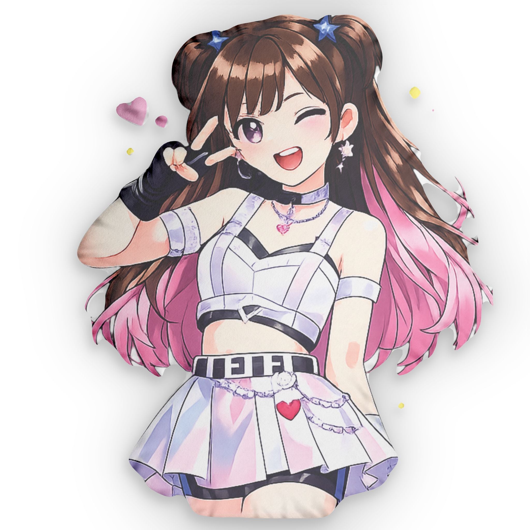 Anime Idol Custom Shaped Pillow — Kawaii Girl Design